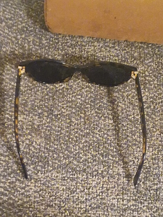 kate spade navy cat-eye sunglasses with green hard case Frames Only main image 6